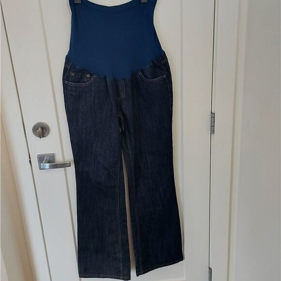 MOTHERHOOD Maternity wide leg jeans Size medium - Picture 1 of 8
